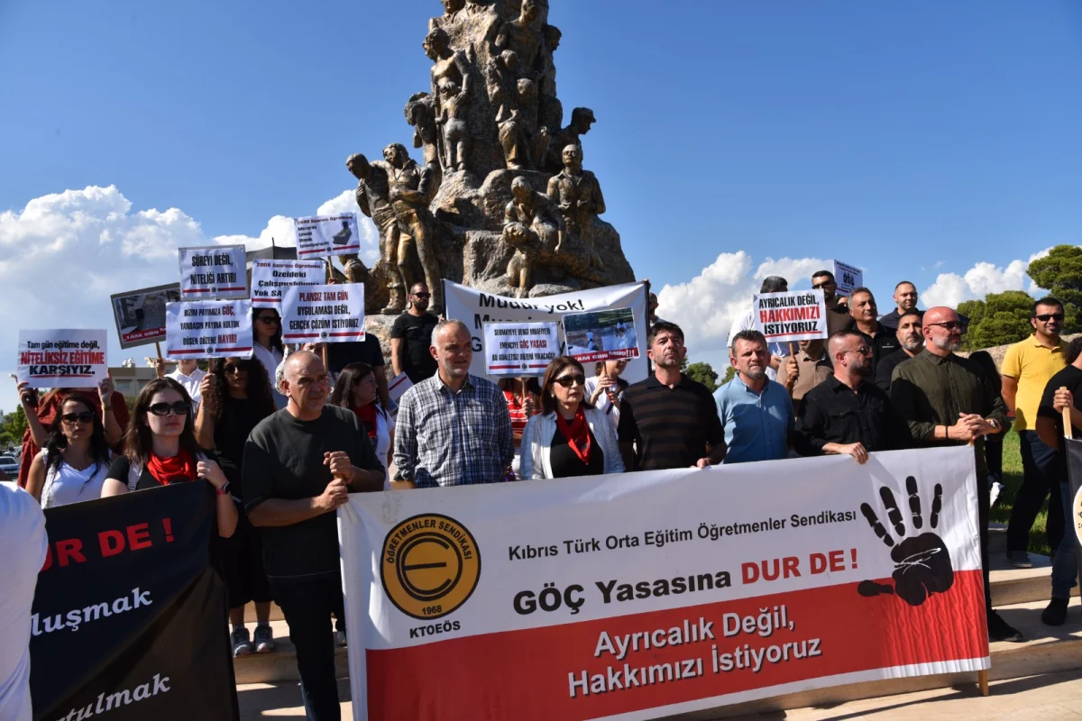 KTOEÖS, Gazimağusa merkez ve çevre okullarda grev ve eylem yaptı